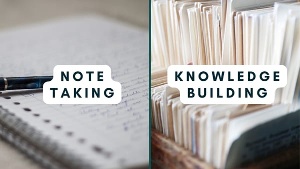Do you take notes 📝, or do you build knowledge? 🧠